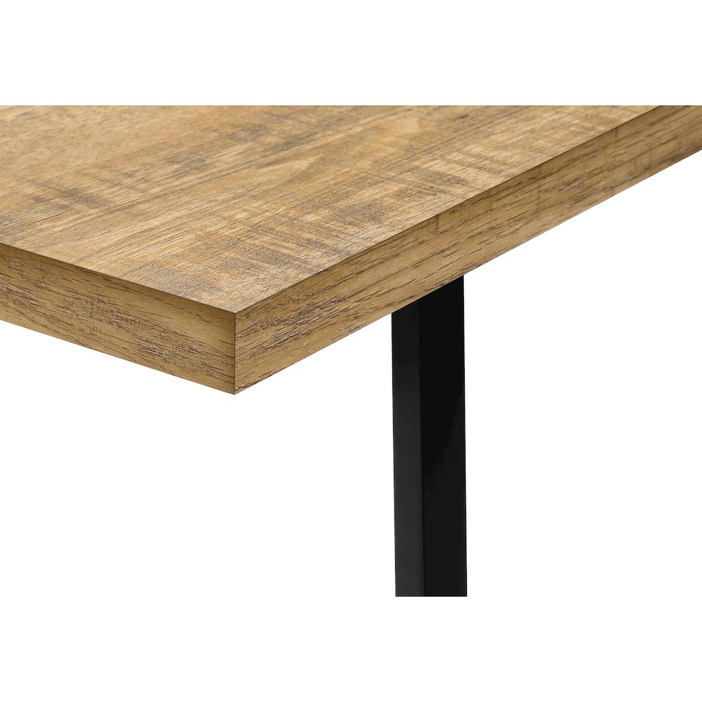 Accent Table, 25""H, C-shaped, End, Side, Snack, Mango Wood-look Laminate