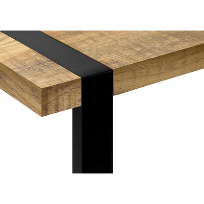 Accent Table, 25""H, C-shaped, End, Side, Snack, Mango Wood-look Laminate
