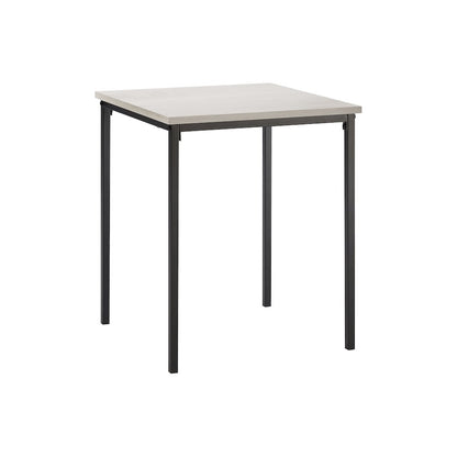 Accent Table, 22"" H, Side Table, End, Small, Nightstand, Square, Black Metal
