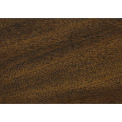 Accent Table, 2 Tier, Narrow, Storage Drawer, Brown Veneer, Transitional