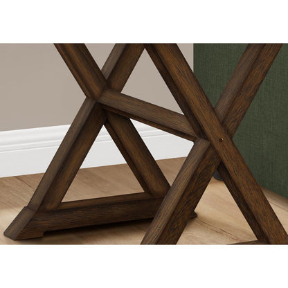 Accent Table, Square, Lamp, Brown Veneer, Transitional