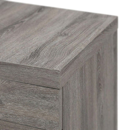 Rolling Filing Cabinet with Storage Drawers on Casters, Dark Taupe,Black