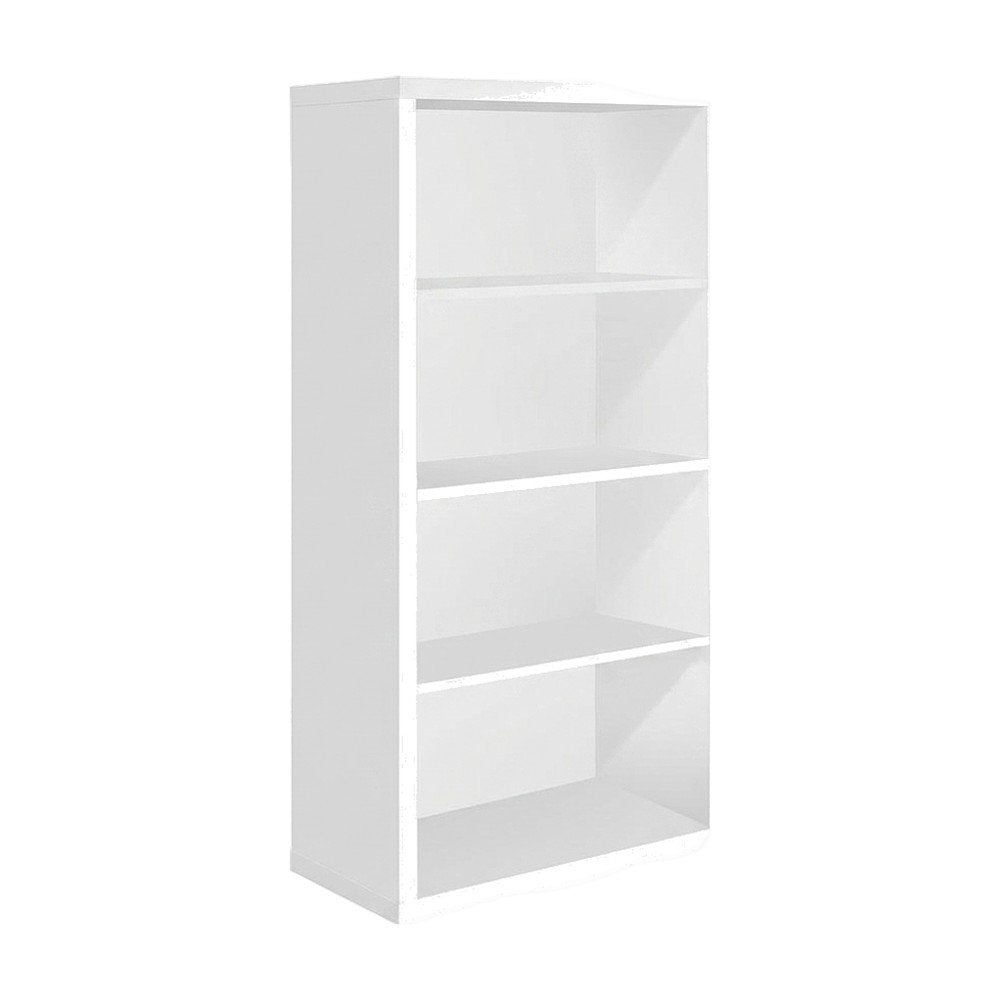 Laminate 5-Tier Bookshelf, Open Bookcase and Display Storage Shelves, White