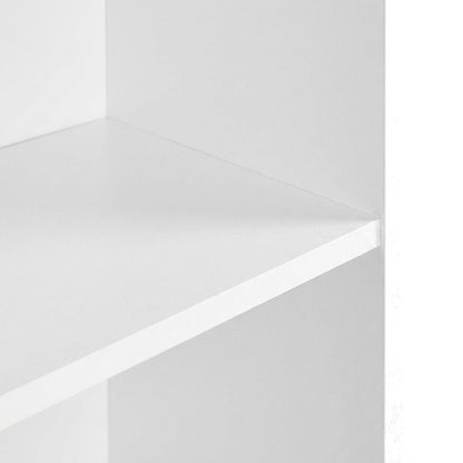 Laminate 5-Tier Bookshelf, Open Bookcase and Display Storage Shelves, White
