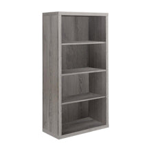 5-Shelf Etagere Bookcase, Tall Freestanding Display Bookshelf, Dark Taupe