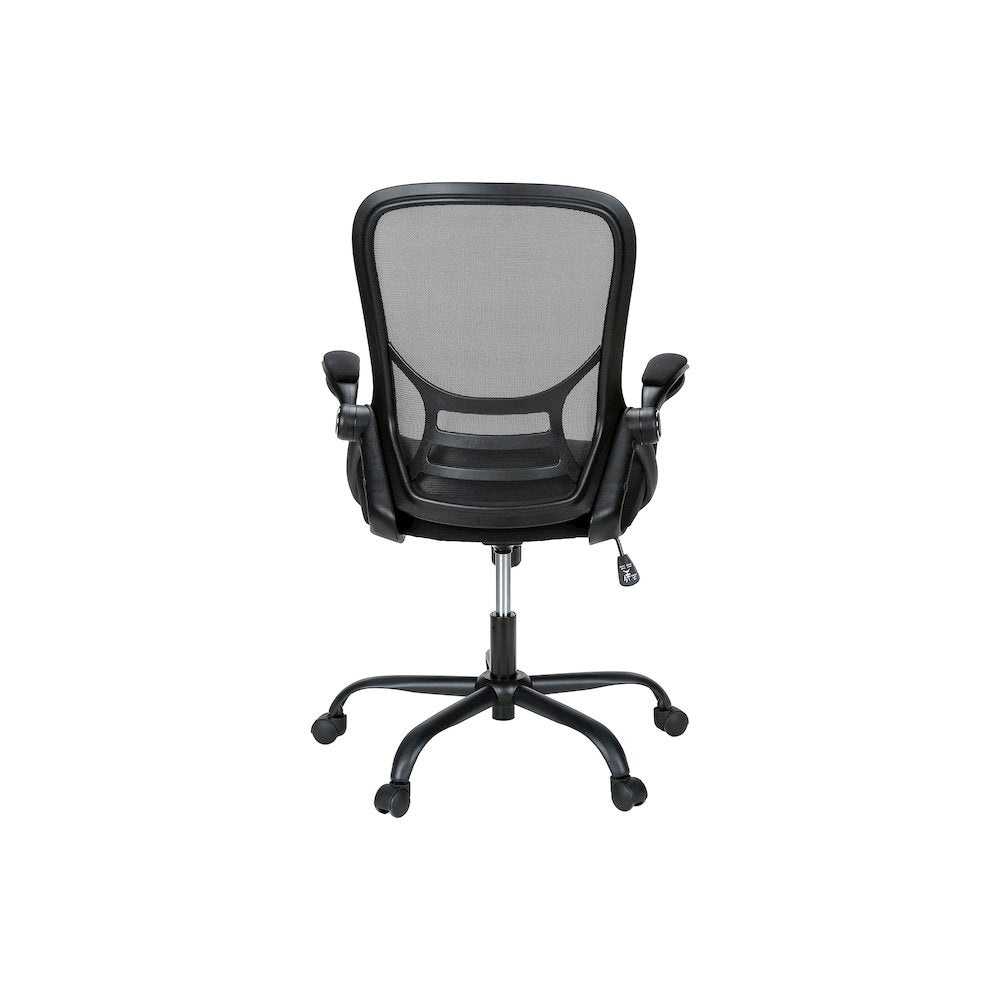 Office Chair, Swivel, Armrests, Adjustable Height, Ergonomic, Work, Black Mesh
