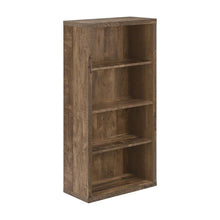 Laminate 5-Shelf Etagere Bookcase, Tall Freestanding Display Bookshelf, Brown