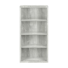 Laminate 5-Shelf Etagere Bookcase, Tall Freestanding Display Bookshelf, Grey