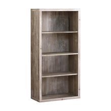 Laminate 5-Shelf Etagere Bookcase, Tall Freestanding Display Bookshelf, Taupe