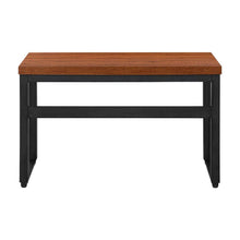 Adjustable Sit-Stand Computer Desk with Height Adjustable Work Table, Cherry