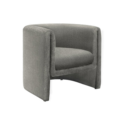 Accent Chair, 29""H, Upholstered, Light Grey Fabric