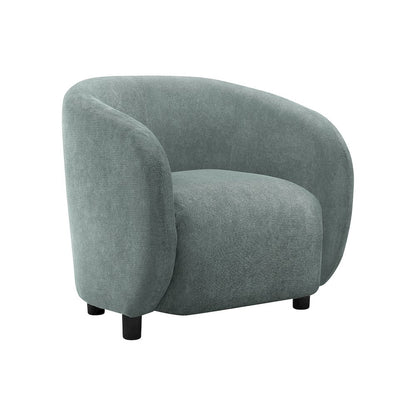 Accent Chair, 29""H, Upholstered, Green Fabric