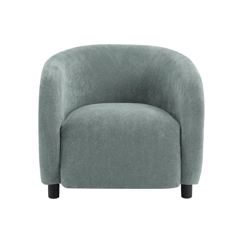 Accent Chair, 29""H, Upholstered, Green Fabric
