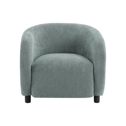Accent Chair, 29""H, Upholstered, Green Fabric