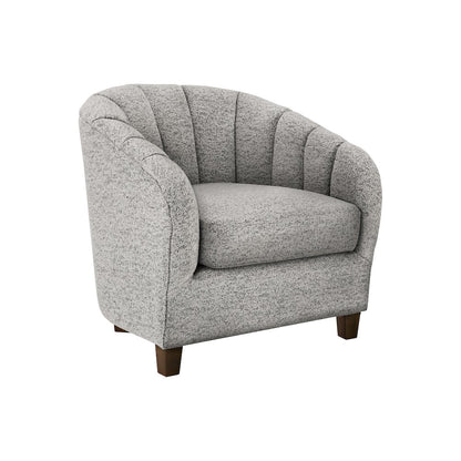 Accent Chair, 31""H, Upholstered, Silver Fabric