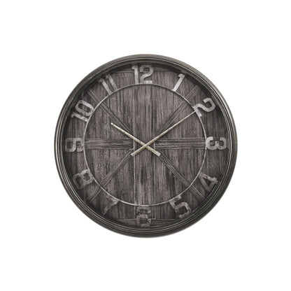 Clocks, 30"" Round, Large Oversized, Wall Clock, Brown, Transitional
