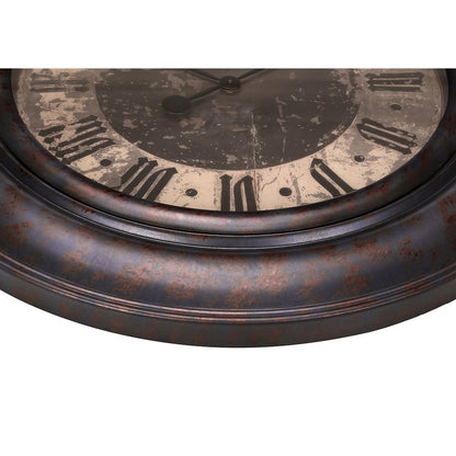 Clocks, 30"" Round, Large Oversized, Wall Clock, Brown, Transitional