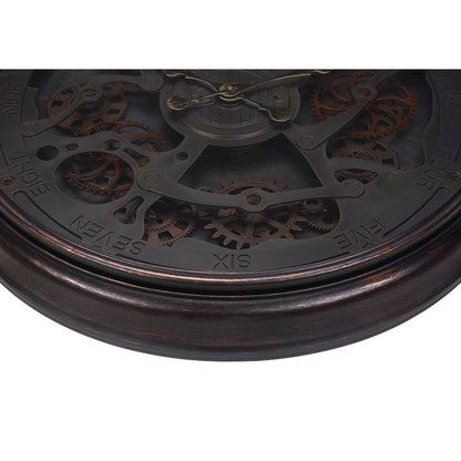 Clocks, 30"" Round, Gear Mechanism, Large Oversized, Wall Clock, Black