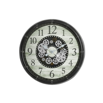 Clocks, 30"" Round, Gear Mechanism, Large Oversized, Wall Clock, Brown