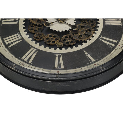 Clocks, 30"" Round, Gear Mechanism, Large Oversized, Wall Clock, Brown