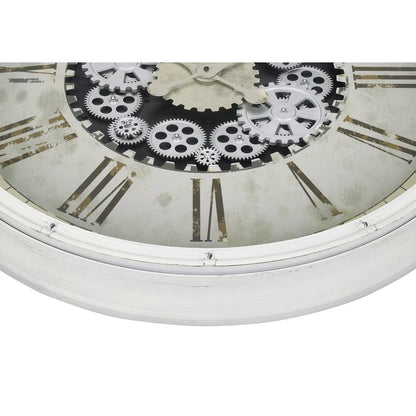 Clocks, 30"" Round, Gear Mechanism, Large Oversized, Wall Clock, White