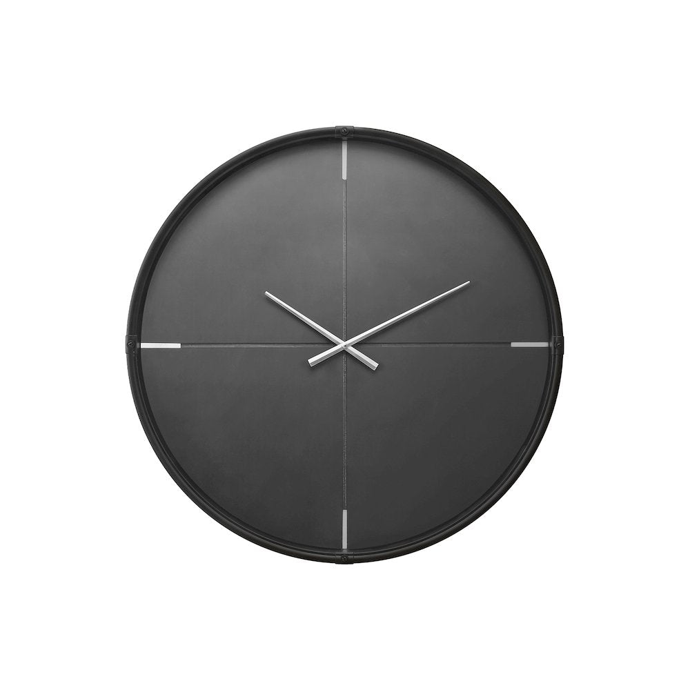 Clocks, 30"" Round, Large Oversized, Wall Clock, Black, Contemporary, Modern