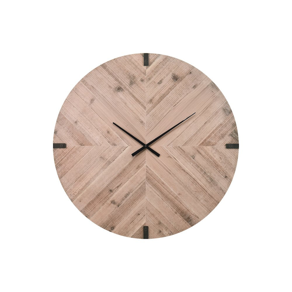 Clocks, 30"" Round, Large Oversized, Wall Clock, Brown, Contemporary, Modern