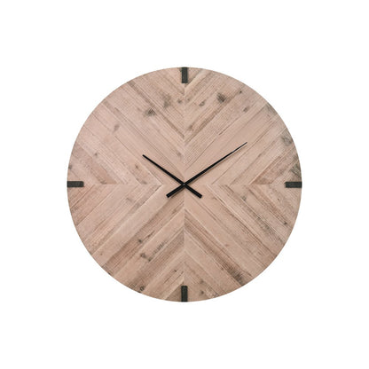 Clocks, 30"" Round, Large Oversized, Wall Clock, Brown, Contemporary, Modern
