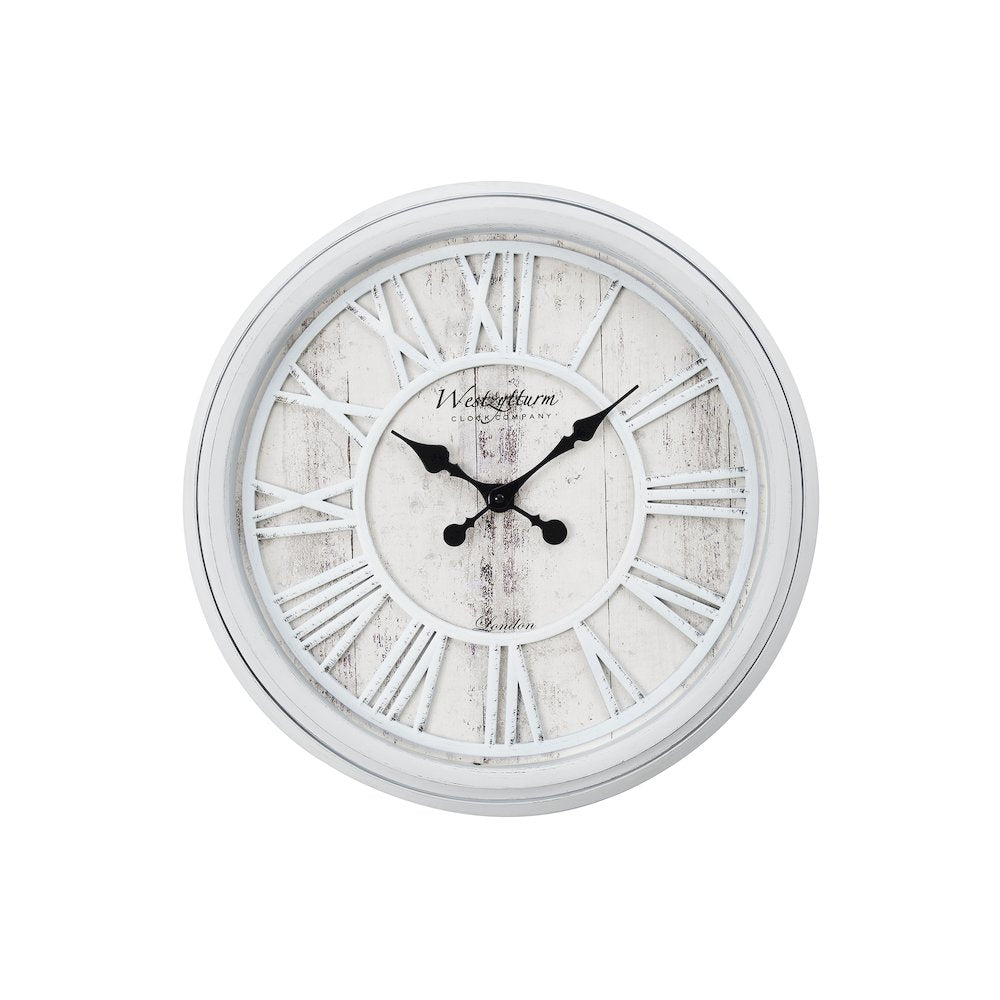 Clocks, 20"" Round, Wall Clock, Grey, Transitional