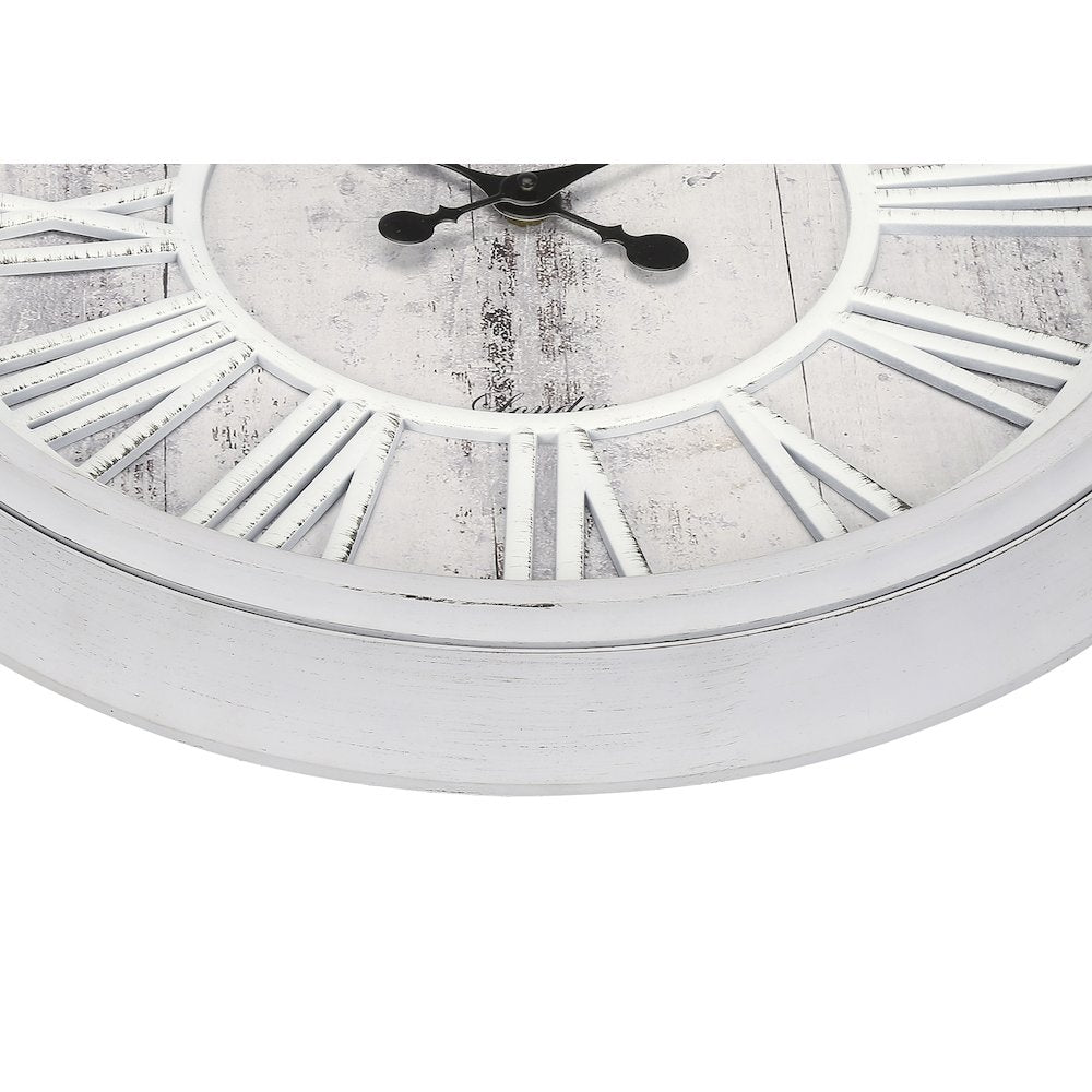 Clocks, 20"" Round, Wall Clock, Grey, Transitional