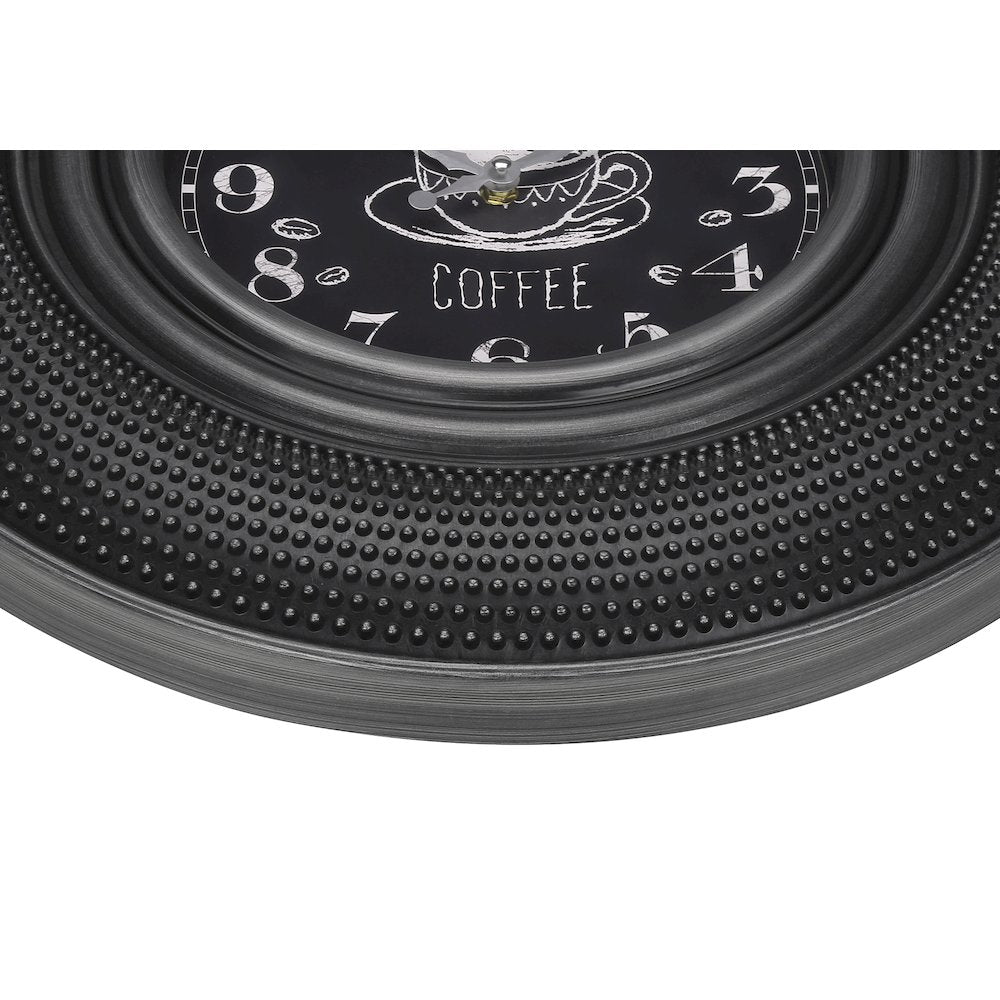 Clocks, 20"" Round, Charcoal Grey, Transitional