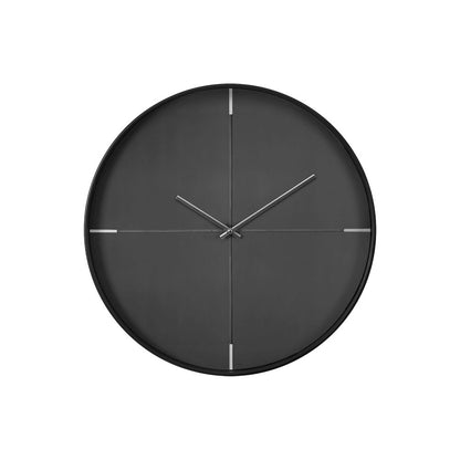 Clocks, 20"" Round, Wall Clock, Black, Contemporary, Modern