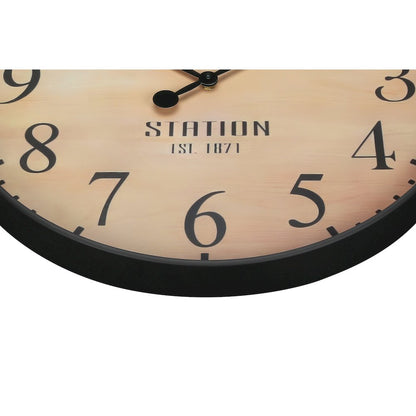 Clocks, 20"" Round, Wall Clock, Antique Brown, Transitional