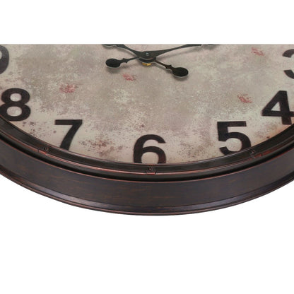 Clocks, 20"" Round, Wall Clock, Antique Brown, Transitional