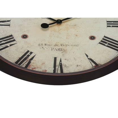 Clocks, 20"" Round, Wall Clock, Antique Brown, Transitional