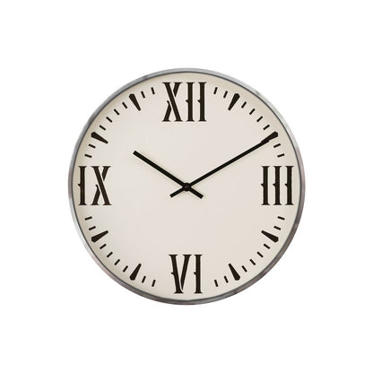 Clocks, 20"" Round, Wall Clock, Black, White, Modern