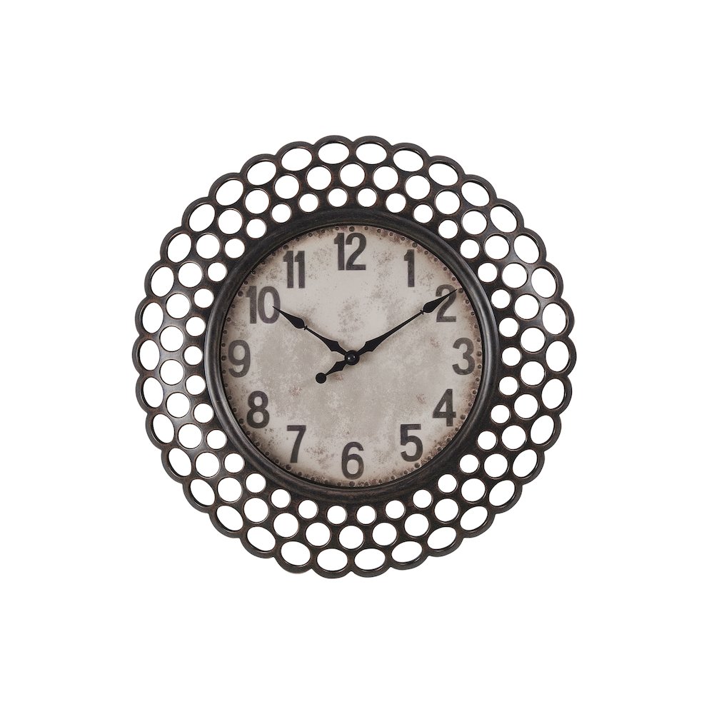 Clocks, 16"" Round, Wall Clock, Dark Green, Transitional