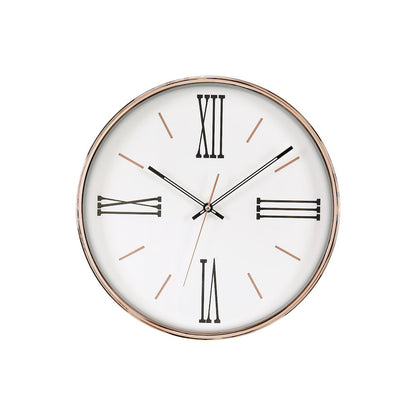 Clocks, 14"" Round, Wall Clock, Gold Frame, Transitional