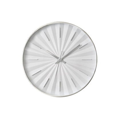 Clocks, 12"" Round, Wall Clock, White Frame, Contemporary, Modern