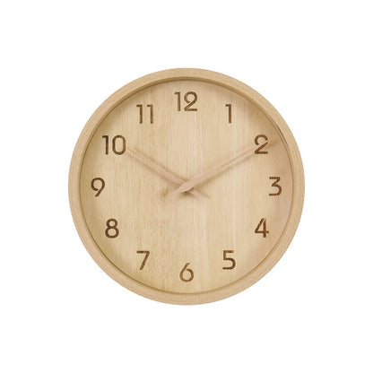 Clocks, 12"" Round, Juvenile, Wall Clock, Natural Face, Natural Frame
