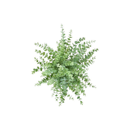 Artificial Plant, Set Of 2, 16"" Tall, Eucalyptus Grass, Table, White Pots