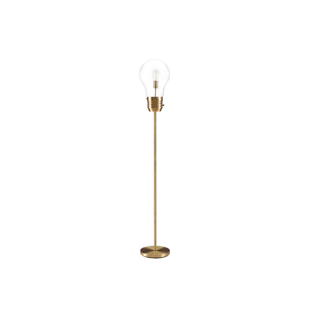 Lighting, 71""H, Floor Lamp, Brass Metal, Contemporary