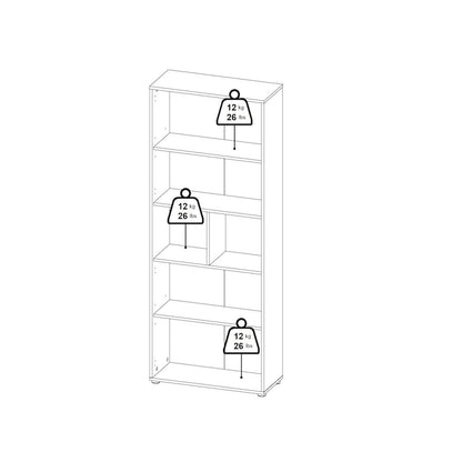 6 Shelf Boockase with 4 Doors, Home Office Storage