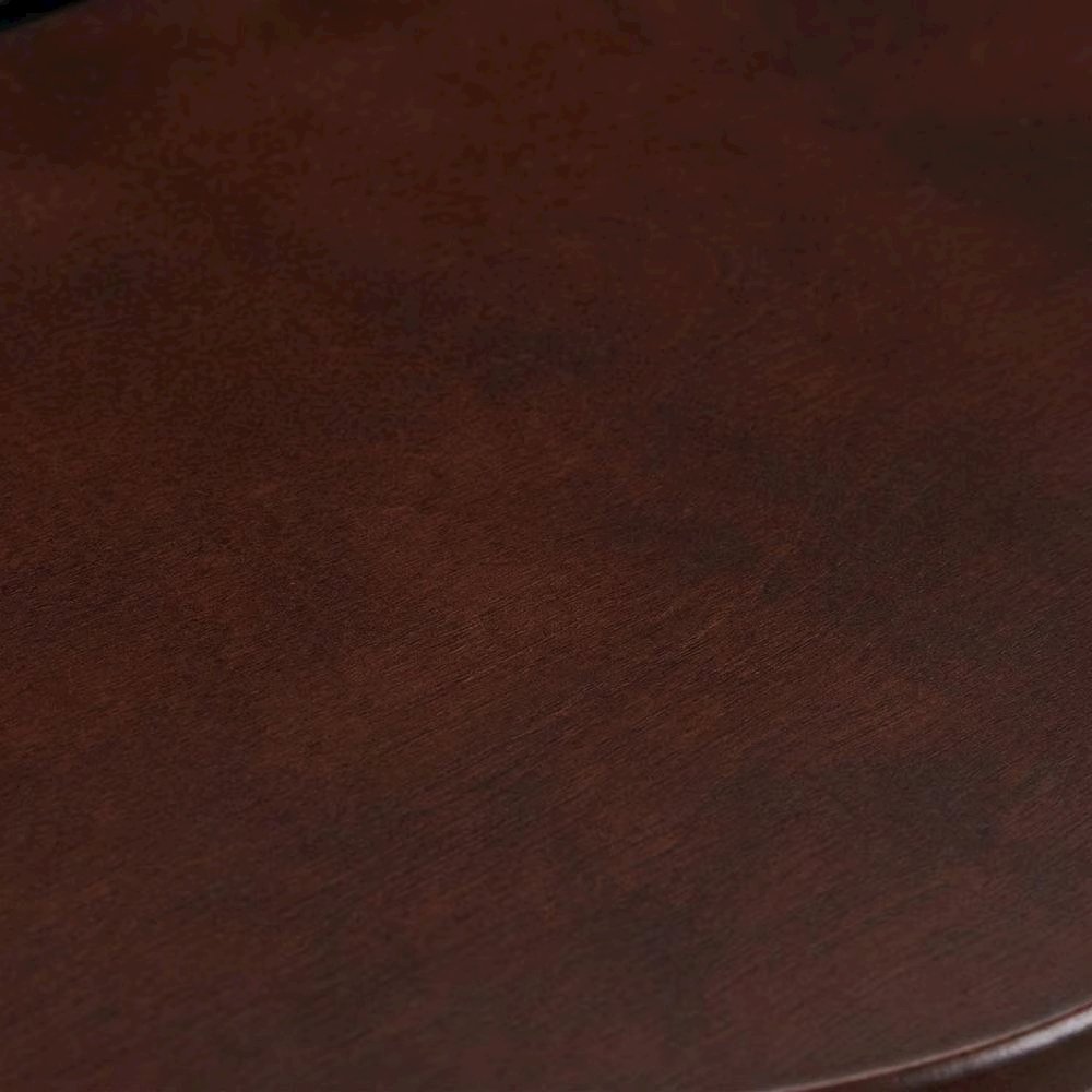 Dark Espresso Solid Wood TV Tray Set – Folding Snack Tables with Stand