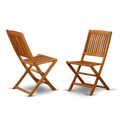 Wooden Patio Set Natural Oil, BSCM7CWNA