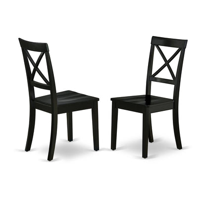 Dining Chair Black, BOC-BLK-W (set of 2)