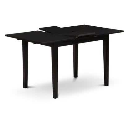 5 Piece Dining Set Consists of a Rectangle Wooden Table with Butterfly Leaf