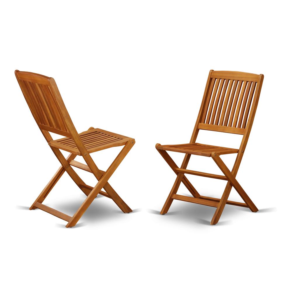 Wooden Patio Set Natural Oil, DICM7CWNA