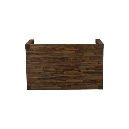 7 Piece Modern Dining Set Contains a Rectangle Rustic Wood Kitchen Table