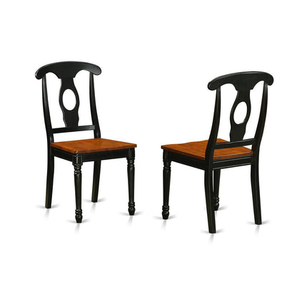 5  Pc  Table  and  chair  set  with  a  Table  and  4  Dining  Chairs  in  Black  and  Cherry
